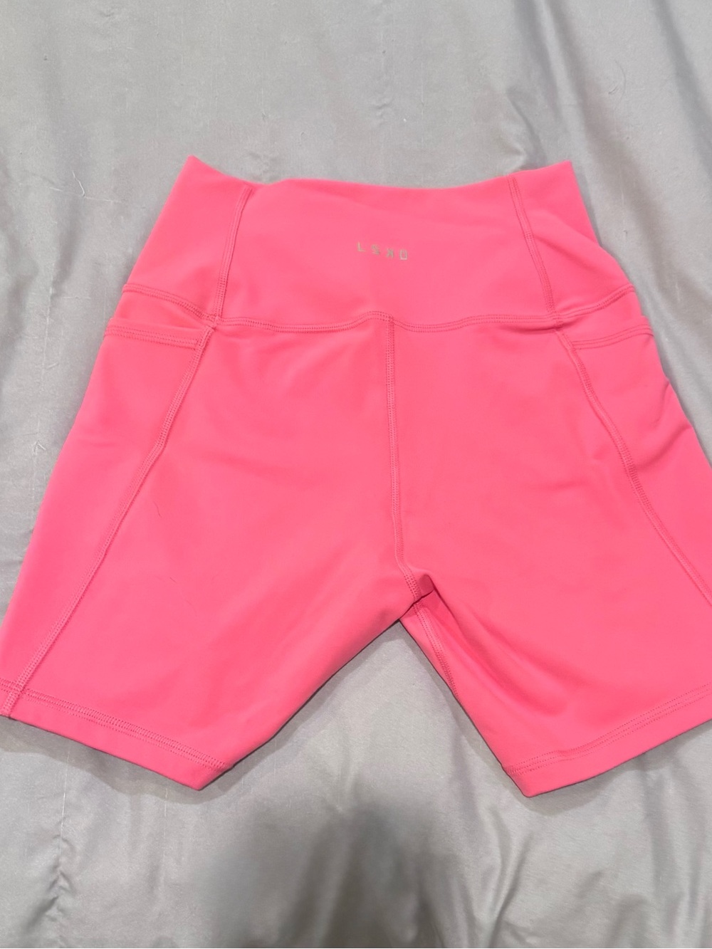LSKD fusion Women's High-Rise Pink Shorts